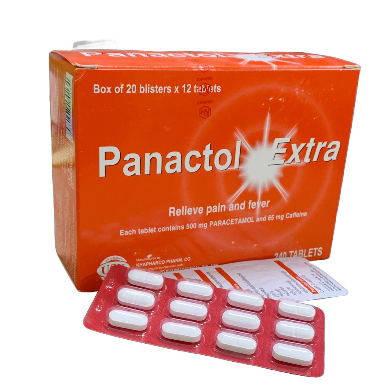 PANACTOL EXTRA KH (B/20x12TAB)