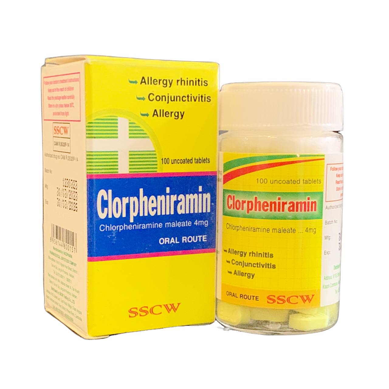 CLORPHENIRAMIN SSCW(B/100TAB)