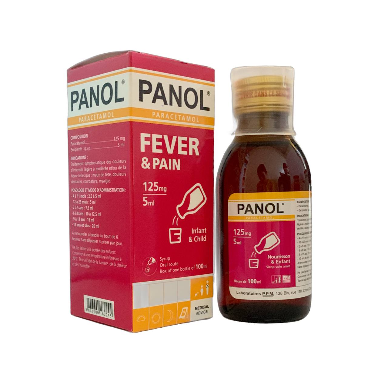 PANOL SP 125MG (BOT/100ML)