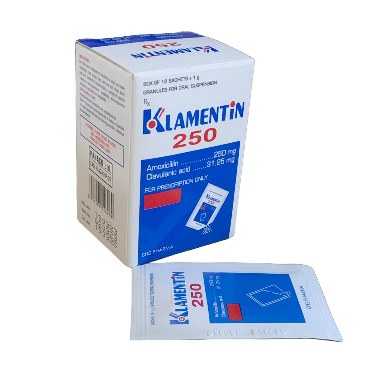 KLAMENTIN 250MG (B/12SAC)