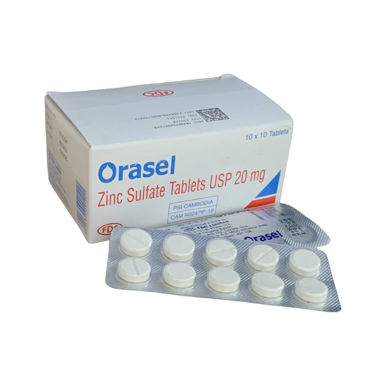 ORASEL ZINE SULFATE(B/10x10TAB)
