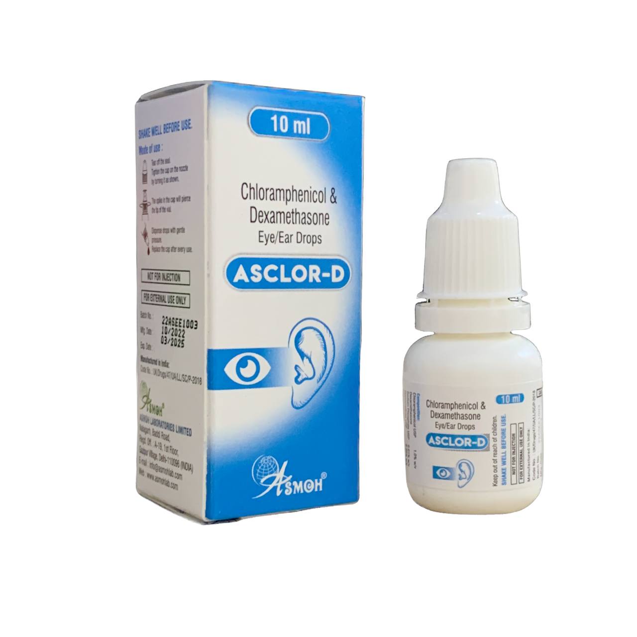 ASCLOR D EYE/EAR DROP(B/10ML)