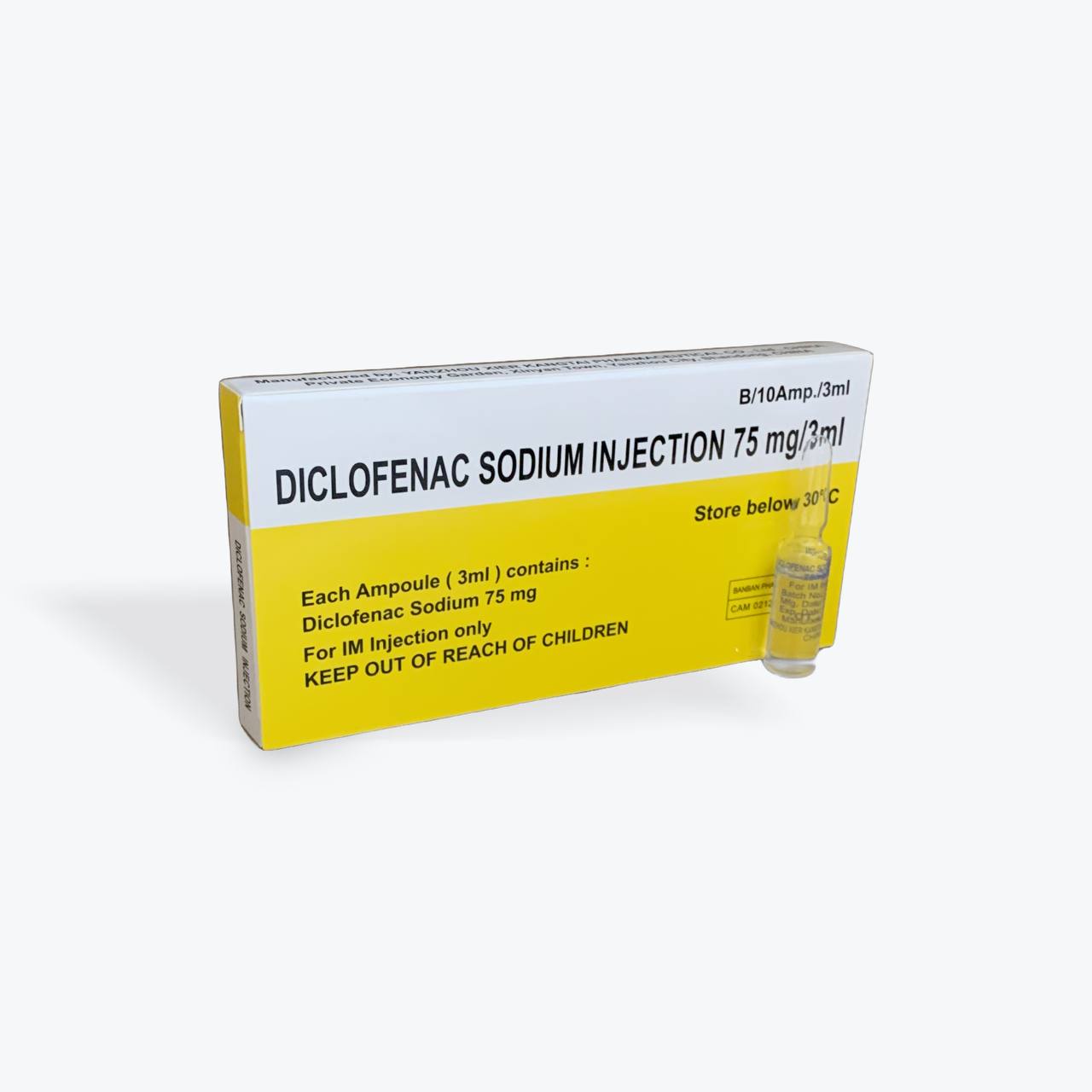 Diclofenac Sodium inj 75mg BanBan (B/10Ampx3ml)