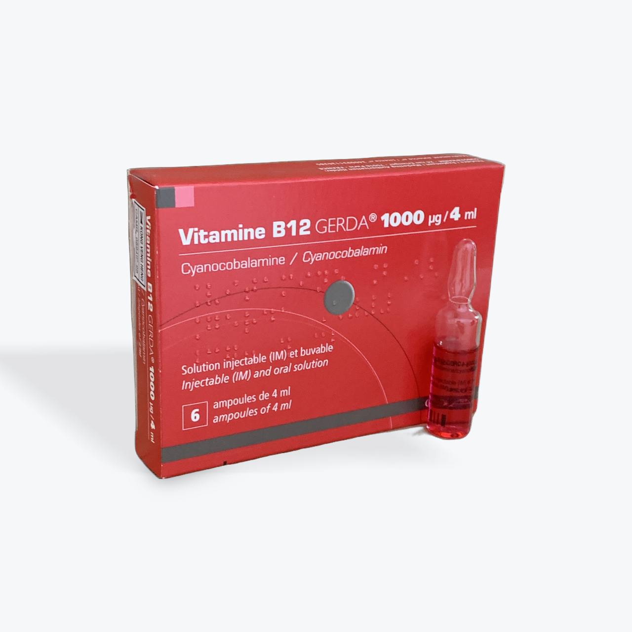 Vitamin B12 GERDA INJ (B/6amp)