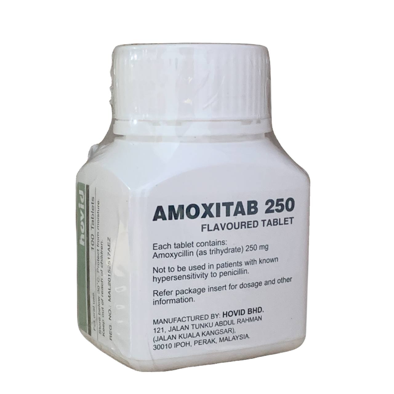 AMOXITAB 250 (F/100tab)