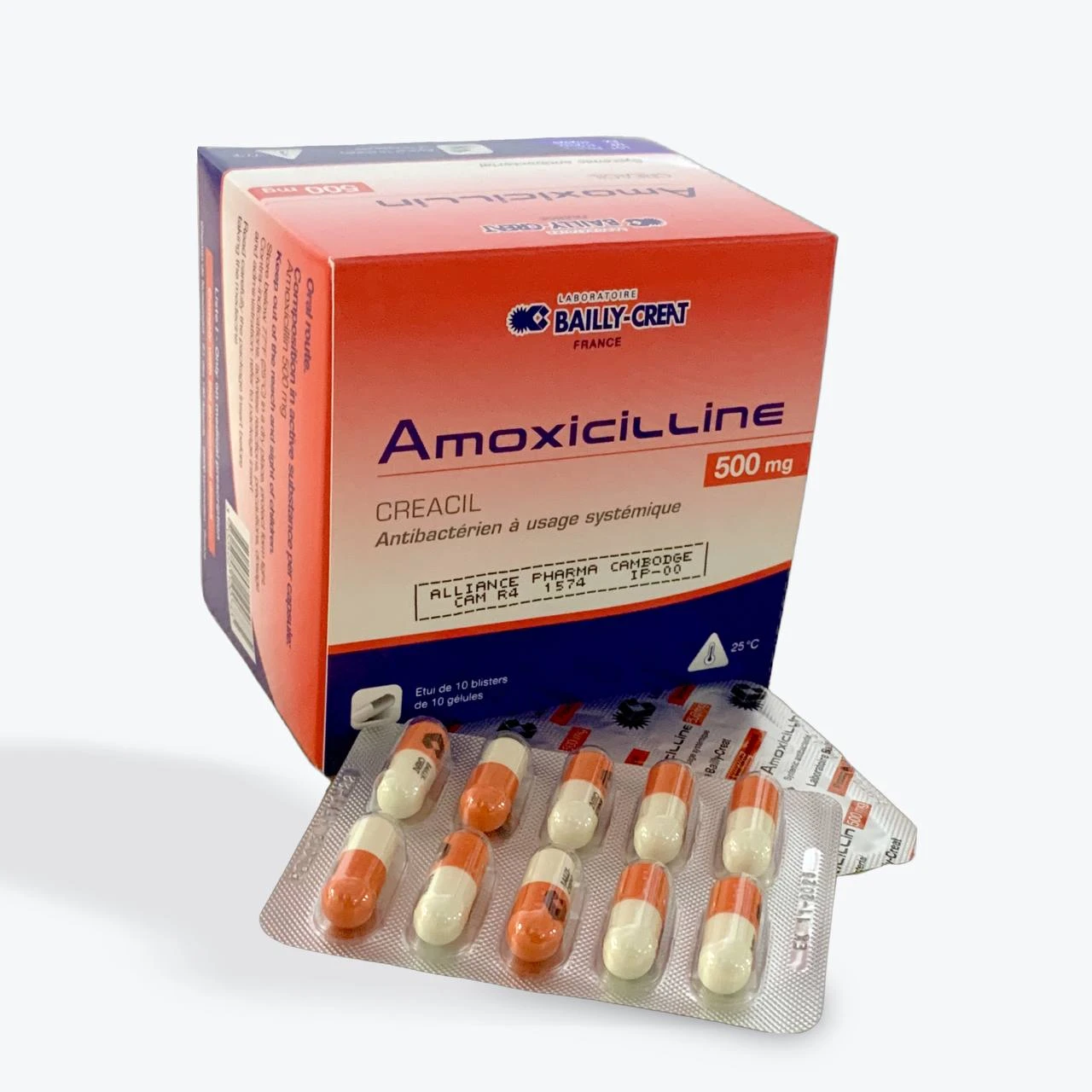 AMOXICILLINE 500MG CREAT(1BLTx10cap)