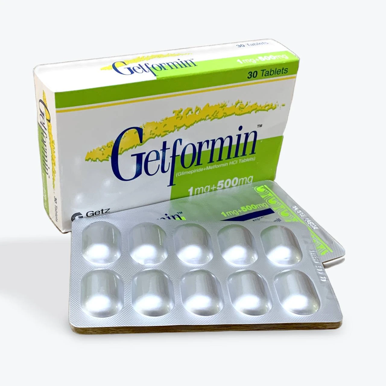 Getformin 1mg+500mg(B/3x10tab)