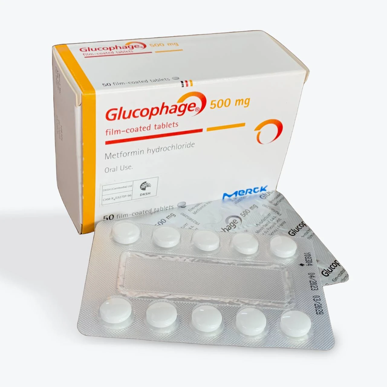 GLUCOPHAGE 500MG (B/5x10tab)