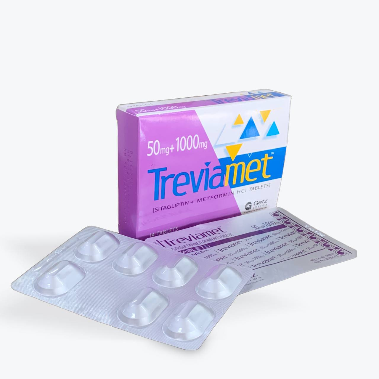 Treviamet 50+1000mg(B/2x7tab)
