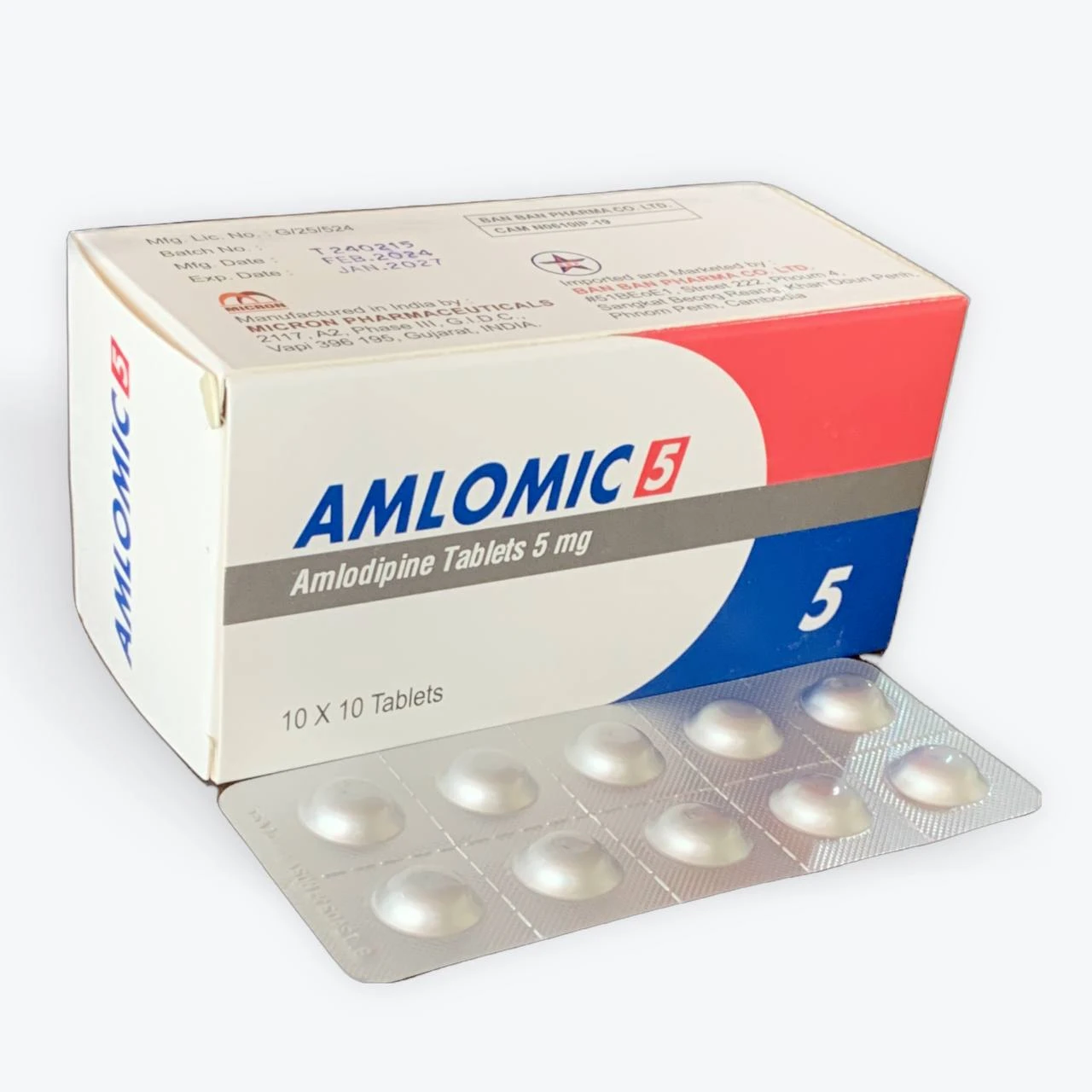 AMLOMIC 5(B/10x10TAB)